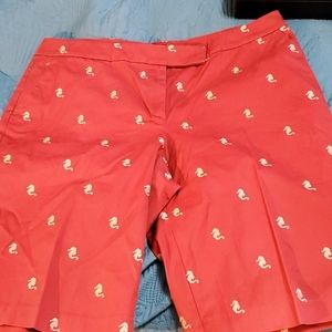 Talbots coral color shorts